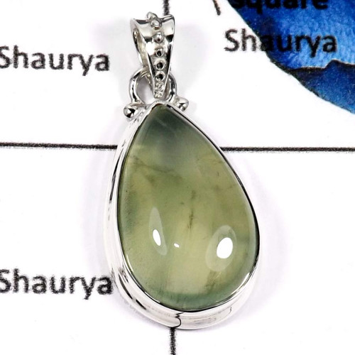 Phrynite Cab D - ISP568-Glorious Phrynite Gemstone Handmade Plain Setting Pendants 925 Sterling Silver