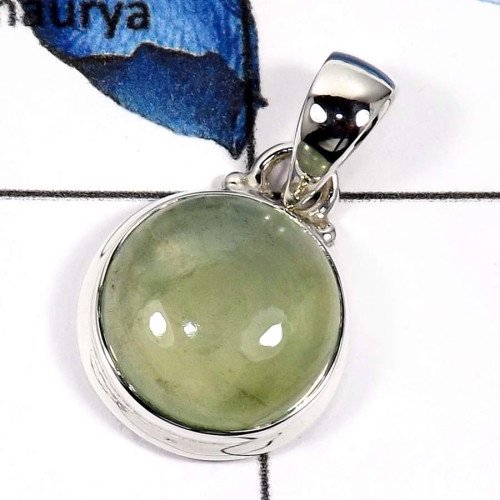 Phrynite Cab F - ISP568-Glorious Phrynite Gemstone Handmade Plain Setting Pendants 925 Sterling Silver
