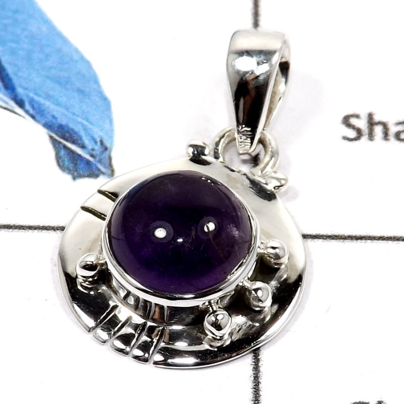 Amethyst Cab E - SD479-Exclusive Amethyst Gemstone Handmade Designer Wholesale Pendants 925 Sterling Silver Amethyst Cab E - SD479-Exclusive Amethyst Gemstone Handmade Designer Wholesale Pendants 925 Sterling Silver