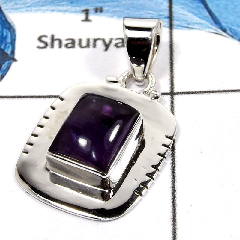 Amethyst Cab H - SD479-Exclusive Amethyst Gemstone Handmade Designer Wholesale Pendants 925 Sterling Silver Amethyst Cab H - SD479-Exclusive Amethyst Gemstone Handmade Designer Wholesale Pendants 925 Sterling Silver