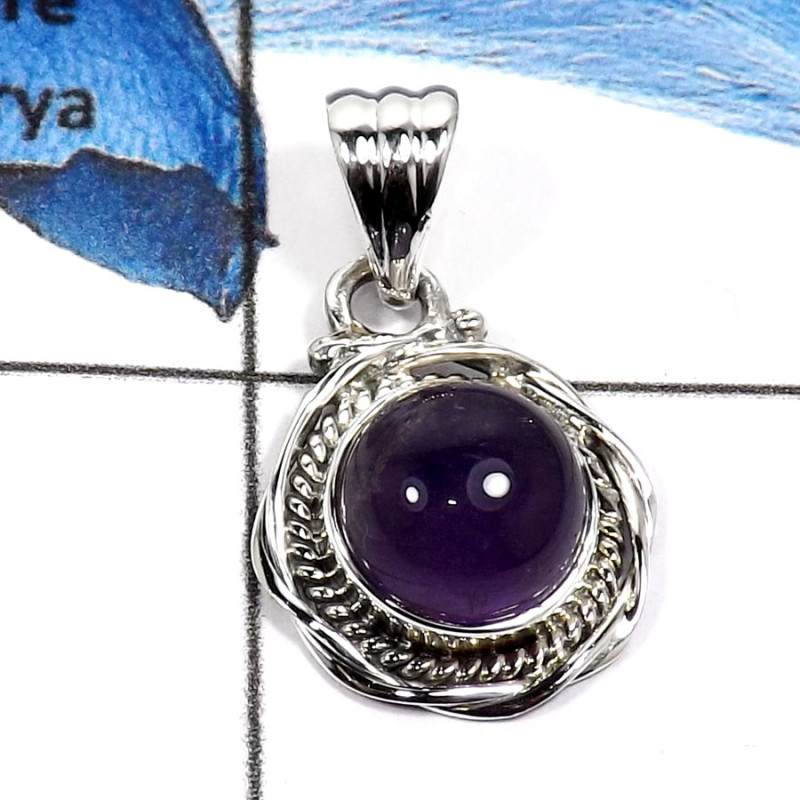 Amethyst Cab k - SD479-Exclusive Amethyst Gemstone Handmade Designer Wholesale Pendants 925 Sterling Silver Amethyst Cab k - SD479-Exclusive Amethyst Gemstone Handmade Designer Wholesale Pendants 925 Sterling Silver