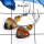 Crazy Lace Agate & Citrine O - SPE779-Gorgeous Two Stone Crazy Lace Agate & Citrine Cut Wholesale Earrings 925 Sterling Silver