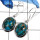 Blue Copper Turquoise B - SPE777-Pretty Look Gemstone Blue Copper Turquoise Handmade Earrings 925 Sterling Silver