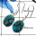 Blue Copper Turquoise E - SPE777-Pretty Look Gemstone Blue Copper Turquoise Handmade Earrings 925 Sterling Silver