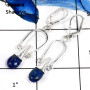 Lapis Lazuli D - SDE618-Natural Lapis Lazuli Designer Handmade Drop Earrings 925 Sterling Silver