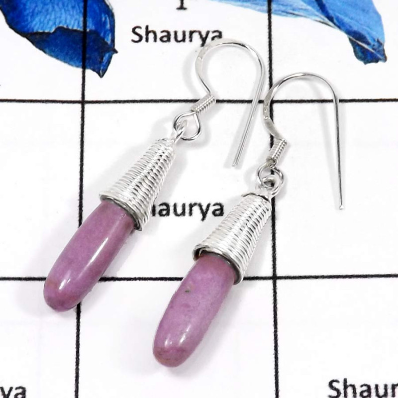 Phosphoderite B - SDE617-Glorious Gemstone Phosphoderite Wholesale Designer Drop Earrings 925 Sterling Silver Phosphoderite B - SDE617-Glorious Gemstone Phosphoderite Wholesale Designer Drop Earrings 925 Sterling Silver