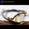 Ethiopian Opal E - SFJ883-Multi Fire Ethiopian Opal Party Wear Rings 925 Sterling Silver