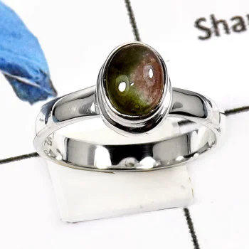 Tourmaline Cab D - PSR739-Attractive Tourmaline Cab Handmade Plain Setting Ring 925 Sterling Silver Tourmaline Cab D - PSR739-Attractive Tourmaline Cab Handmade Plain Setting Ring 925 Sterling Silver