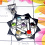 Chakra Cut A - CHP997-Sterling Silver Semiprecious Chakra Gemstone Pendant