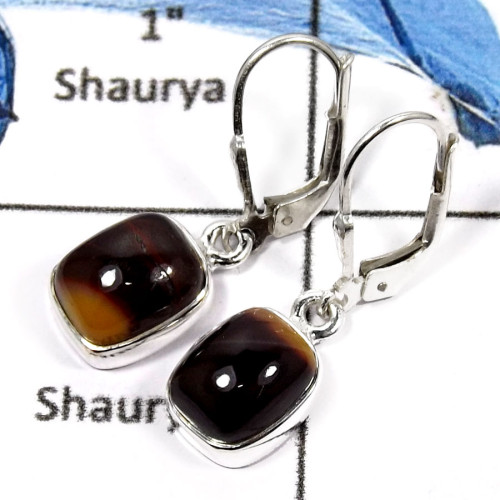 Mookaite D - SPE765-Exclusive Mookaite Gemstone Handmade Plain Earrings 925 Sterling Silver