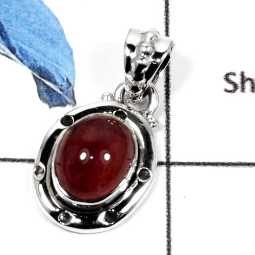 Tourmaline Cab A - SD452-Glorious Tourmaline Cabs Light  Weight Designer Pendants 925 Sterling Silver