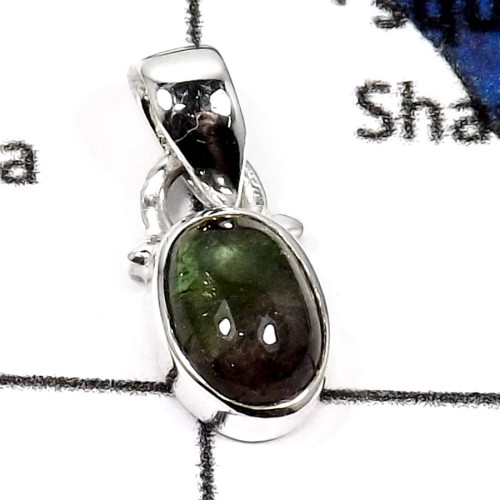 Tourmaline Cab E - SD450-Attracting Tourmaline Cab Handmade Designer Pendants 925 Sterling Silver Tourmaline Cab E - SD450-Attracting Tourmaline Cab Handmade Designer Pendants 925 Sterling Silver