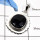 Black Onyx Cut B - SD449-Natural Black Onyx Cut Gemstone Wholesale Pendants 925 Sterling Silver