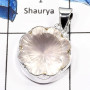 Flower Con Cav Cut B - ISP554- FABULOUS FLOWER CUTTING CON CAVE CUT 925 STERLING SILVER PENDENT