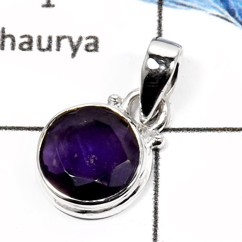 Amethyst Cut M - SD448-Marvellous Amethyst Cut Handmade Designer Pendants 925 Sterling Silver Amethyst Cut M - SD448-Marvellous Amethyst Cut Handmade Designer Pendants 925 Sterling Silver