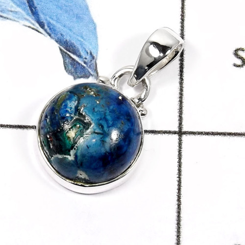 Shattukatite A - SD446-Glorious Shattuckatite Handmade Designer Pendants 925 Sterling Silver