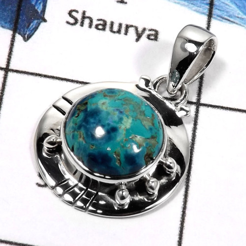 Shaukiatite O - SD446-Glorious Shattuckatite Handmade Designer Pendants 925 Sterling Silver