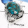Mohave Blue Copper Turquoise C - SDR550-Natural Mohave Blue Copper Checker Cut Designer Rings 925 Sterling Silver