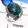 Mohave Blue Copper Turquoise G - SDR550-Natural Mohave Blue Copper Checker Cut Designer Rings 925 Sterling Silver