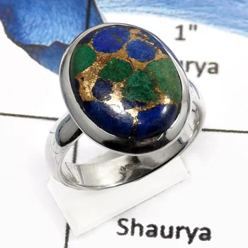 Moahave Copper Azurite D - SDR545-Natural Mohave Copper Azurite Designer Wholesale Rings 925 Sterling Silver Moahave Copper Azurite D - SDR545-Natural Mohave Copper Azurite Designer Wholesale Rings 925 Sterling Silver