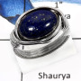 Lapis Lazuli B - SDR537-Attracting Lapis Lazuli Party Special Designer Rings 925 Sterling Silver