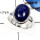 Lapis Lazuli C - SDR537-Attracting Lapis Lazuli Party Special Designer Rings 925 Sterling Silver