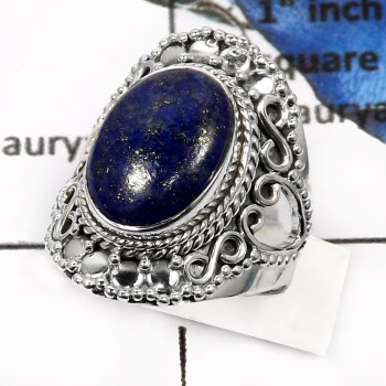 Lapis Lazuli O - SDR537-Attracting Lapis Lazuli Party Special Designer Rings 925 Sterling Silver Lapis Lazuli O - SDR537-Attracting Lapis Lazuli Party Special Designer Rings 925 Sterling Silver
