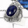 Lapis Lazuli O - SDR537-Attracting Lapis Lazuli Party Special Designer Rings 925 Sterling Silver