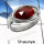 Hessonite Garnet  C - SDR533-Natural Cheker Cut Hessonite Garnet Handmade Rings 925 Sterling Silver