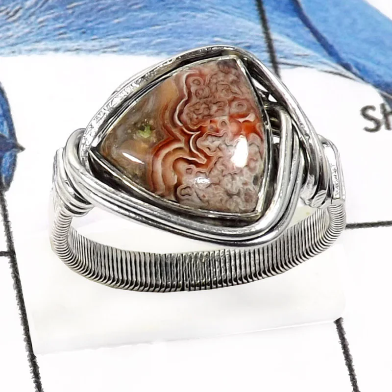 Crazy Lace Agate H - SDR532-Beautiful Crazy Lace Agate Handmade Designer Rings 925 Sterling Silver Crazy Lace Agate H - SDR532-Beautiful Crazy Lace Agate Handmade Designer Rings 925 Sterling Silver
