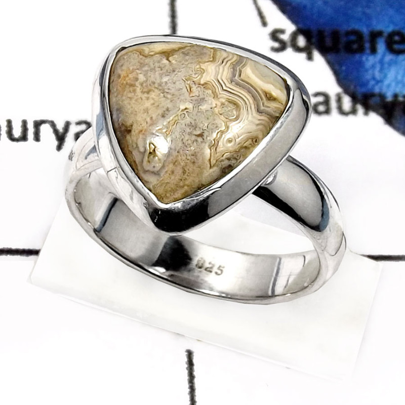 Crazy Lace Agate M - SDR532-Beautiful Crazy Lace Agate Handmade Designer Rings 925 Sterling Silver