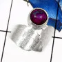 Purple Turquoise K - SDR530-Pretty Look Matt Finish Handmade Wholesale Rings 925 Sterling Silver