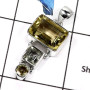 Lemon Quartz & Green Amethyst Cut H - ISP549-Elegant Three Cut Stone Handmade Women's Pendants 925 Sterling Silver