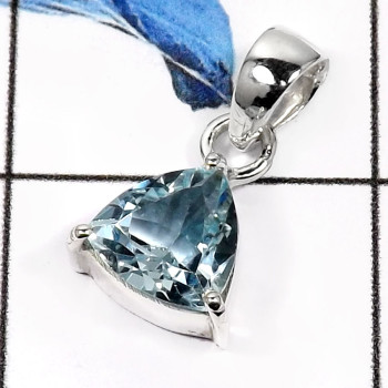 Blue Topaz B - SPS890-Eye Catching Cut Gemstones For Women's Pendants 925 Sterling Silver Blue Topaz B - SPS890-Eye Catching Cut Gemstones For Women's Pendants 925 Sterling Silver
