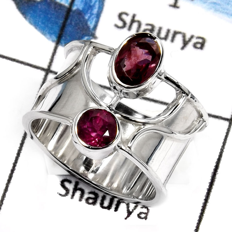 Rhodonite Garnet E - SDR527-Natural Cut Gemstones Handmade Designer Fashion Rings 925 Sterling Silver Rhodonite Garnet E - SDR527-Natural Cut Gemstones Handmade Designer Fashion Rings 925 Sterling Silver