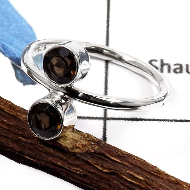 Smoky Cut B - SDR525-Latest Cut Gemstone Fashionable Women's Rings 925 Sterling Silver Smoky Cut B - SDR525-Latest Cut Gemstone Fashionable Women's Rings 925 Sterling Silver