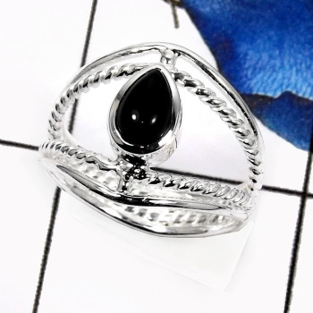 Black Onyx L - SDR524-Glorious New Design Colorful Handmade Designer Rings 925 Sterling Silver Black Onyx L - SDR524-Glorious New Design Colorful Handmade Designer Rings 925 Sterling Silver
