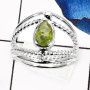 Peridot F - SDR523-Latest Design Cut Gemstone Wholesale Designer Rings 925 Sterling Silver