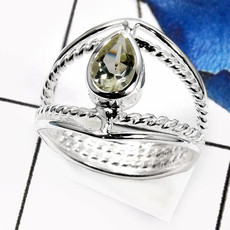 Green Amethyst Cut H - SDR523-Latest Design Cut Gemstone Wholesale Designer Rings 925 Sterling Silver Green Amethyst Cut H - SDR523-Latest Design Cut Gemstone Wholesale Designer Rings 925 Sterling Silver