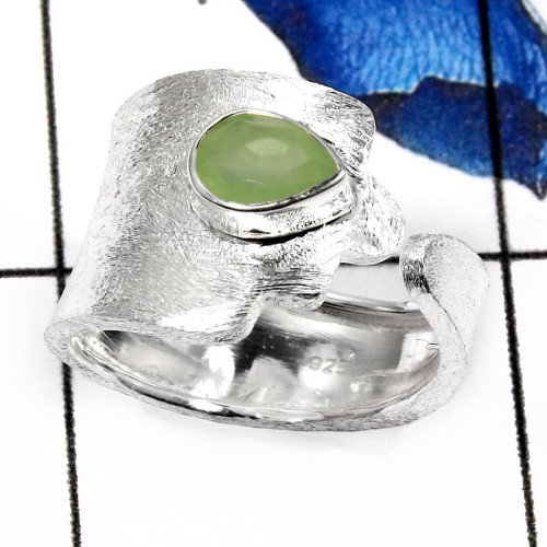 Phrynite Cut A - SDR521-Indian Factory Handmade Wholesale Designer Rings 925 Sterling Silver
