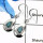 Larimar Cab A - SDE598-Fabulous Cabochon Gemstones Light Weight Designer Earrings 925 Sterling Silver