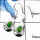 Green Turquoise E - SDE598-Fabulous Cabochon Gemstones Light Weight Designer Earrings 925 Sterling Silver