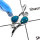 Chrysocolla & Crystal Quartz A - CSP908-GRACEFUL DESIGNER PENDENT 925 STERLING SILVER