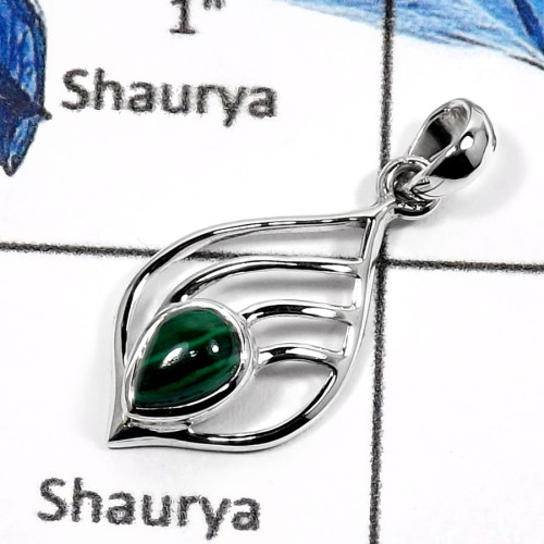 Malachite D - CSP907-Attracting Latest Design Fashionable Casting Pendants 925 Sterling Silver Malachite D - CSP907-Attracting Latest Design Fashionable Casting Pendants 925 Sterling Silver