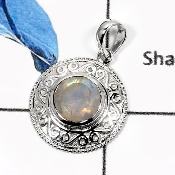 Rainbow Moonstone Cut D - CSP904-Natural Faceted Cut Designer Casting Pendants 925 Sterling Silver Rainbow Moonstone Cut D - CSP904-Natural Faceted Cut Designer Casting Pendants 925 Sterling Silver