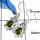 Peridot Cut O - SDE591-Elegant Cut Gemstones Designer Earrings 925 Sterling Silver
