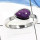 Purple Turquoise D - RSS834-Stunning Fashionable Light Weight Handmade Rings 925 Sterling Silver