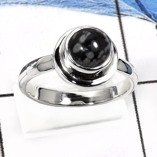 Snowflacke G - RSS831-Beautiful Party Wear Fashionable Small Rings 925 Sterling Silver