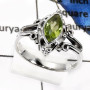 Peridot O - RSS825-Natural Cut Gemstones Wholesale Designer Rings 925 Sterling Silver