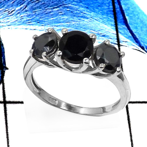 Hematite & Black Onyx Cut F - RSS823-Pretty Look Cut Gemstone Designer Wholesale Rings 925 Sterling Silver